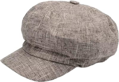 Vintage Krantenjongenspet 56-58 cm | Achthoekige Baret voor Vrouwen | Herfst Winter Hoed Cap Pet Modieus