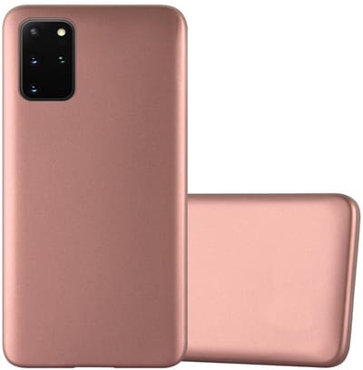 Cadorabo Hoesje geschikt voor Samsung Galaxy S20 PLUS in METALLIC ROSE GOUD - Beschermhoes gemaakt van flexibel TPU silicone Case Cover