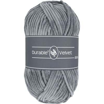 Durable Velvet - 2232 light grey - Chenille Garen