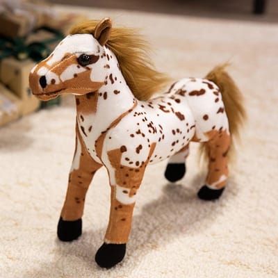 6 Stijlen Realistische Paard Pluche Speelgoed Knuffeldier Babypop Zacht Levensgetrouw Pony Decor Kussen Veilig Materiaal voor Kinderen Cadeaus 32cm