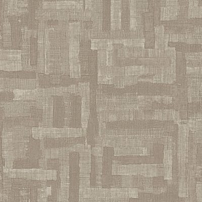 Etnisch behang Profhome 782042-GU vliesbehang hardvinyl warmdruk in reliëf gestructureerd in textiel look mat grijs beigegrijs crèmewit taupe 5,33 m2