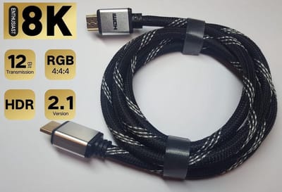 Premium 4K/8K/10K Ultra High Speed - 2.1 HDMI kabel - 2 meter