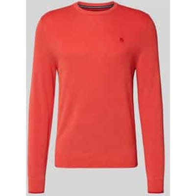 gebreide pullover met labelstitching