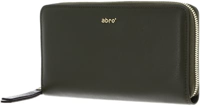 abro portemonnee Leather Dalia Wallet Oliv donkergroen