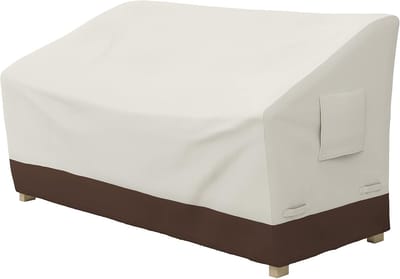Famanu – Afdekking voor 3-zits bank - beige/lichtbruin - water- en vuilbestendig - geschikt voor binnen en buiten - beschermt meubels tegen huisdieren en vlekken