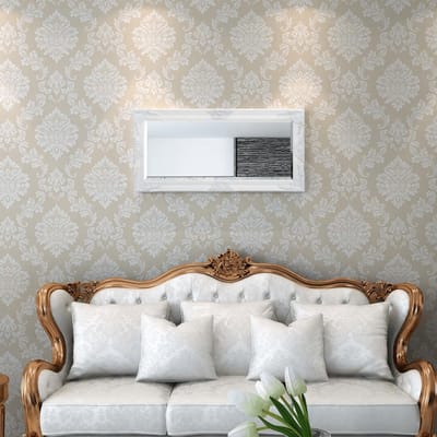 vidaXL - Wandspiegel - Barok - 100 - x - 50 - cm - wit
