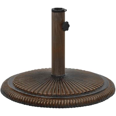 vidaXL - Parasolvoet - 45x45x30 - cm - gietijzer - bronskleurig