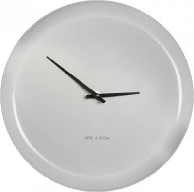 Gusta Klok metaal Ø27,5cm wit time is now'
