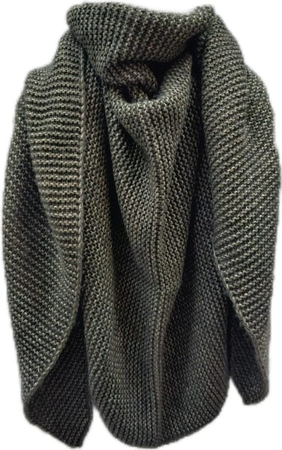 Twelve Million - Driehoeksjaal - Duurzame Gerecyclede Petwol - ''Alaska'' - Dark Green - Omslagdoek