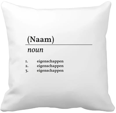 Akyol - gepersonaliseerde naamdefinitie Kussen hoes - Collega - collega - collega cadeau - collega - welkom cadeau - afscheid - leuk kado voor je collega om te geven - 40 bij 40 cm