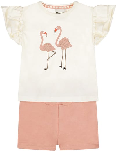 Dirkje Meisjes Kledingset - Off-white