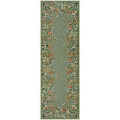 Hal Tapijt Runner Lang Tapijt Machine Wasbaar Opvouwbaar Antislip Vloermat Lente Bloemen Huisdecoratie Tapijten voor Woonkamer 60x220cm