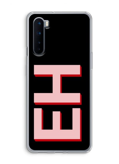 Gepersonaliseerd - Case Company® - Hoesje geschikt voor OnePlus Nord hoesje - Monogram - Soft Cover Telefoonhoesje - Bescherming aan alle Kanten en Schermrand
