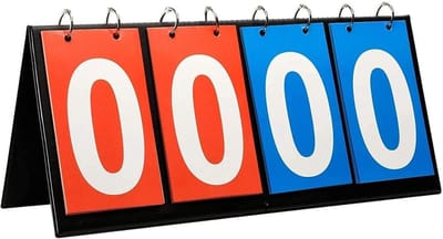 Draagbaar Scorebord voor Sport – Opvouwbaar & Lichtgewicht – Duidelijke Scoreweergave voor Voetbal, Basketbal, Tafeltennis & Volleybal – 1 Stuk