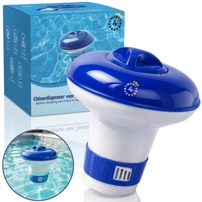 Twenty4seven® Chloordrijver voor Chloortabletten - Chloordispenser voor Zwembad - Geschikt voor Jacuzzi & Spa - Drijvende Chloorhouder & Doseerdrijver
