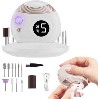 Multifunctionele 3-in-1 elektrische nagelschaar - Oplaadbaar en draagbaar apparaat voor knippen, trimmen en drogen