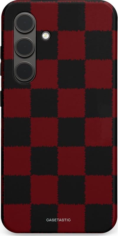 Casetastic hoesje geschikt voor Samsung Galaxy S24 - Dubbellaagse bescherming - De Houthakker - Fashion Case - Zwart Bordeaux