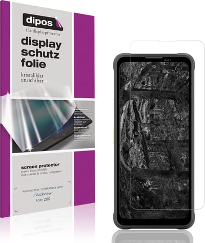 dipos – 4x Beschermfolie geschikt voor Blackview Fort 200 | Krasbestendige & heldere Screenprotector Ultra-Thin
