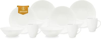 vtwonen - Basic - Set van 12 - Ontbijtset - Wit - Porselein