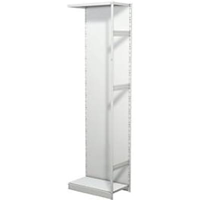 Leeg archiefrek PROGRESS 500 T, aanbouwsectie, met achterwand, H 2600 x B 750 x D 440 mm