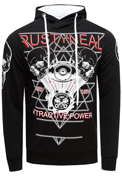 Sweatshirt met rockerprint