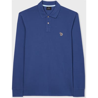 Paul Smith Reg Fit Ls Polo Shirt Indigo Maat: M | Longsleeves Outlet | Heren | Blauw