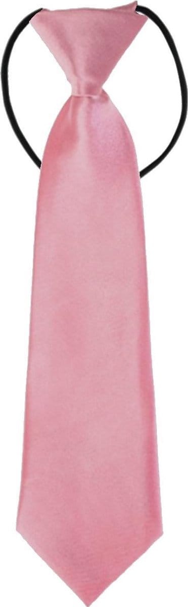 Fako Fashion - Kinderstropdas - Kinder Stropdas - Jongens Stropdas - Das - Effen - Elastiek - Roze