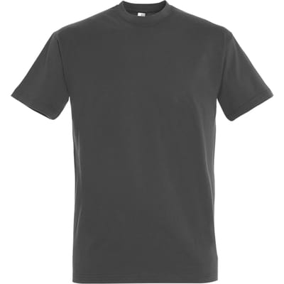 SOLS Heren Keizerlijke Zwaargewicht T-Shirt met korte mouwen (Donkergrijs)