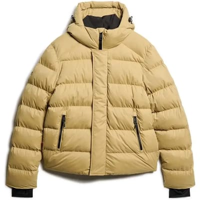 Superdry - Onze Sport-pufferjas van microvezel met capuchon - Heren - Gewatteerde jassen