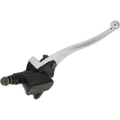 Universele 22mm0.87in Rechts Remkoppelingshoofdcilinder Aluminiumlegering Remhendel Scooter white