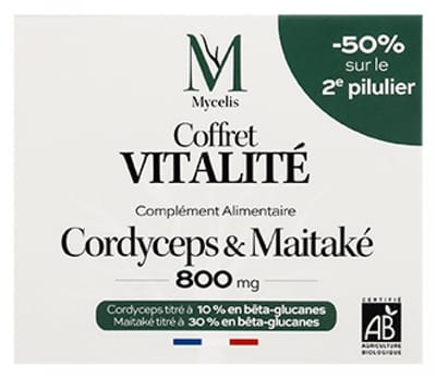 Phytalessence Vitaliteitsset Cordyceps Bio 60 Capsules + Maitaké Bio 60 Capsules