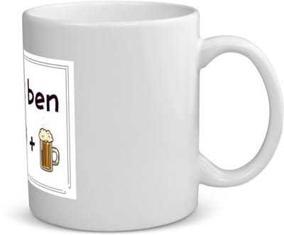 sleutelhanger wereld - 50 jaar Sarah en Abraham cadeau Mok met opdruk - verjaardag cadeau - Papa - collega - Grappige tekst - 350 ML inhoud