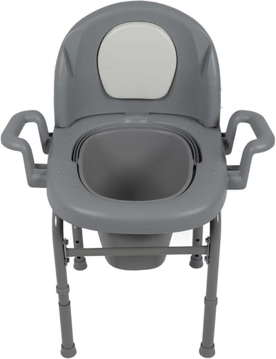 Toiletstoel - Commode - Thuiszorg - In hoogte verstelbaar - 52 x 43 x 26 cm