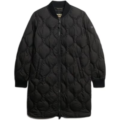 Superdry - Lange Gewatteerde Liner Jas - Dames - Gewatteerde jassen