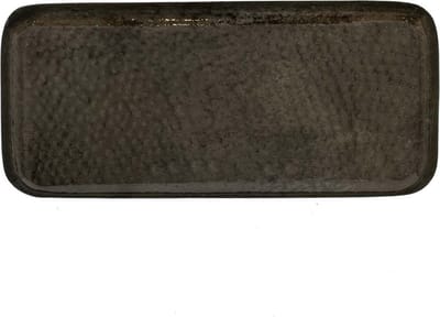 HomeBound by KY | Metalen dienblad rectangle olive | 42,5x20,5x2,5cm | dienblad metaal olijf rechthoek