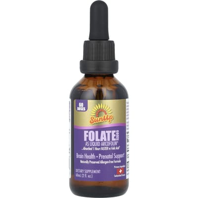 SunUp, Foliumzuur in Vloeibare Arcopolin Vorm, 680 mcg DFE, 2 fl oz (60 ml)