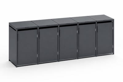 TuinChamp Container berging staal Holten 5 containers - Kliko ombouw