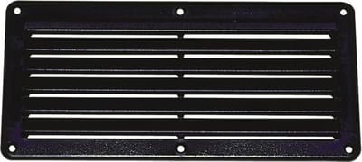 Talamex zwart ABS Ventilatierooster 261 x 125 mm