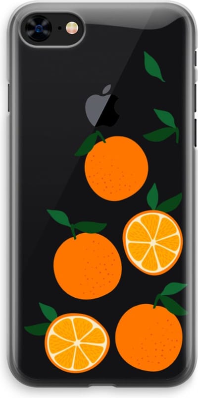Case Company® - Hoesje geschikt voor iPhone 8 hoesje - Will you be my clementine - Soft Cover Telefoonhoesje - Bescherming aan alle Kanten en Schermrand