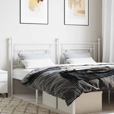 vidaXL - Vervangend - hoofdbord - 180 - cm - metaal - wit