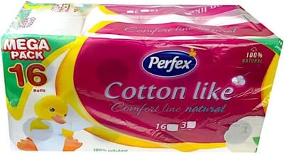Perfex Cotton Like - Toiletpapier - 3 Laags - 4st x 4