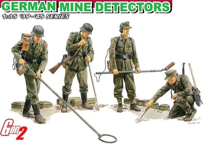 Dragon Modelbouwpakket Militaire voertuigen - 6280 German Mine Detectors - Gen2 Plastic - 1:35 - Modelbouw