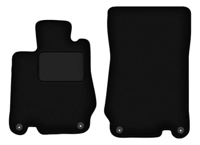 Zwarte velours vloermatten voor: Mercedes SL R230 roadster (2001-2011)