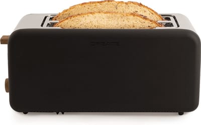 CREATE - Broodrooster voor breed brood - Voor Brede Plakken - 6 Roosterniveaus - 1500W - Zwart - TOAST RETRO XL