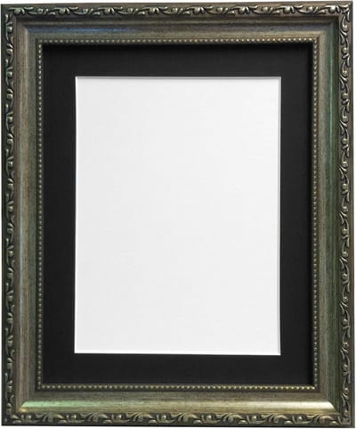 Zilveren Fotolijst Shabby Chic Stijl met Passe-partout voor Vierkante Foto's