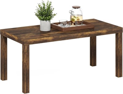 Koffietafel Woonkamer - Salontafel - Stijlvol Interieur - Duurzaam Composiethout - 48x99x44 cm - Amber