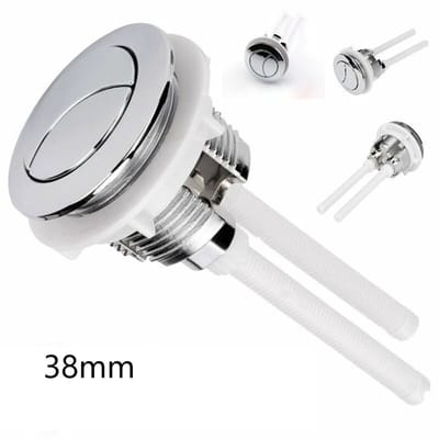 38mm Dubbele WC Reservoir Knoppen - Ronde Staaf Ventielschakelaar - Waterbesparende Badkamer Accessoires Voor Toilet