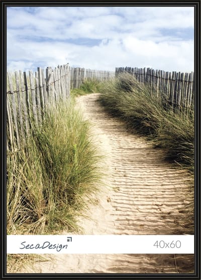 Fotolijst - SecaDesign - 40x60 cm Fotomaat - Zwart - Posterlijst