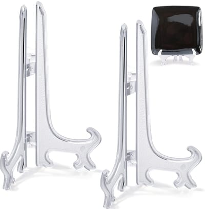 Dailygoods- Acryl Ezels Verstelbaar - Opvouwbaar - Display Standaard - Houders - Foto Kunstwerk - Woondecoratie - 8 Inch - Displaystand