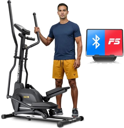 Trex Sport TX-700CT Steel- Crosstrainer Fitness - Bluetooth - Magnetisch weerstandssysteem van 14 kg - Tot 125 kg
